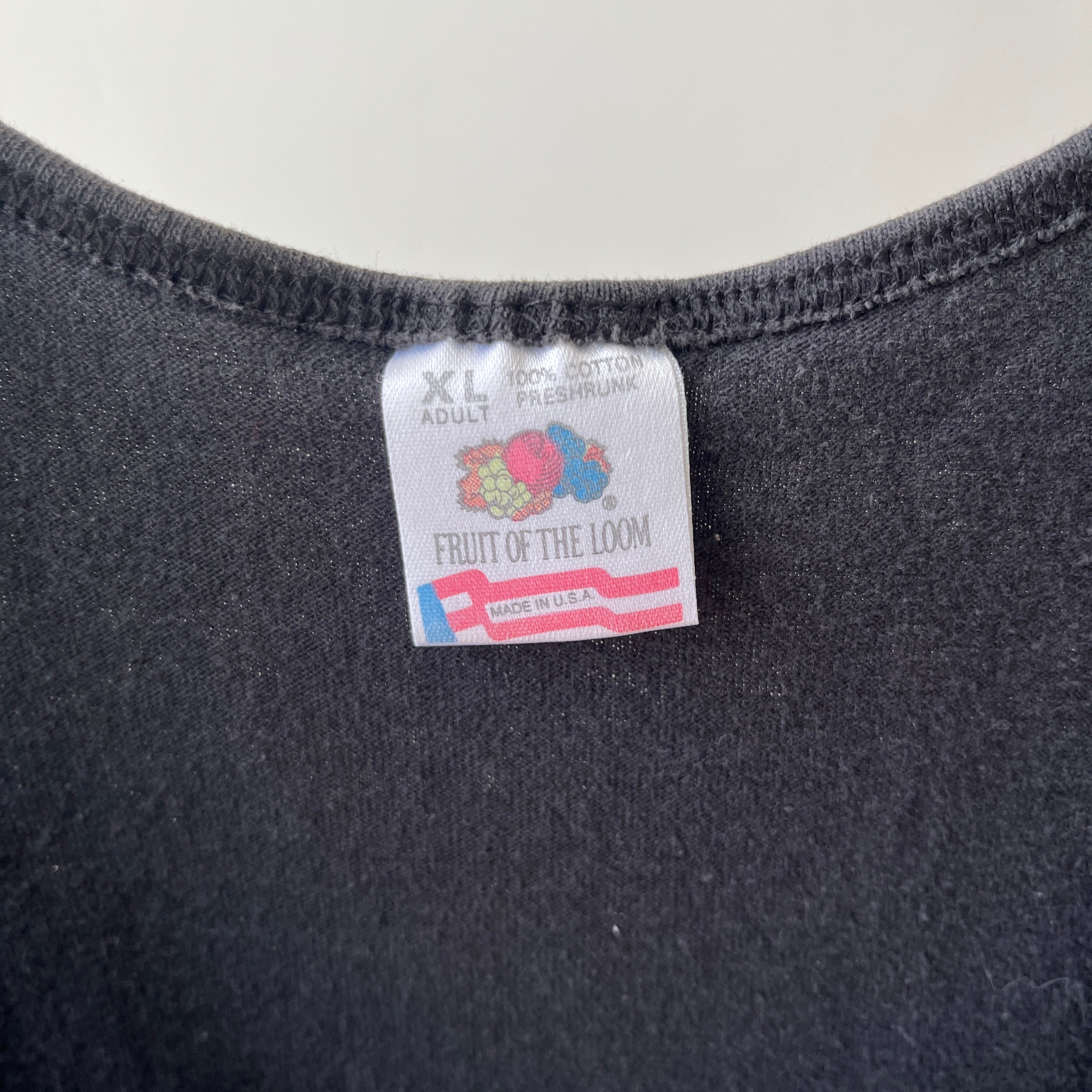 1990s Blank Black Tank Top