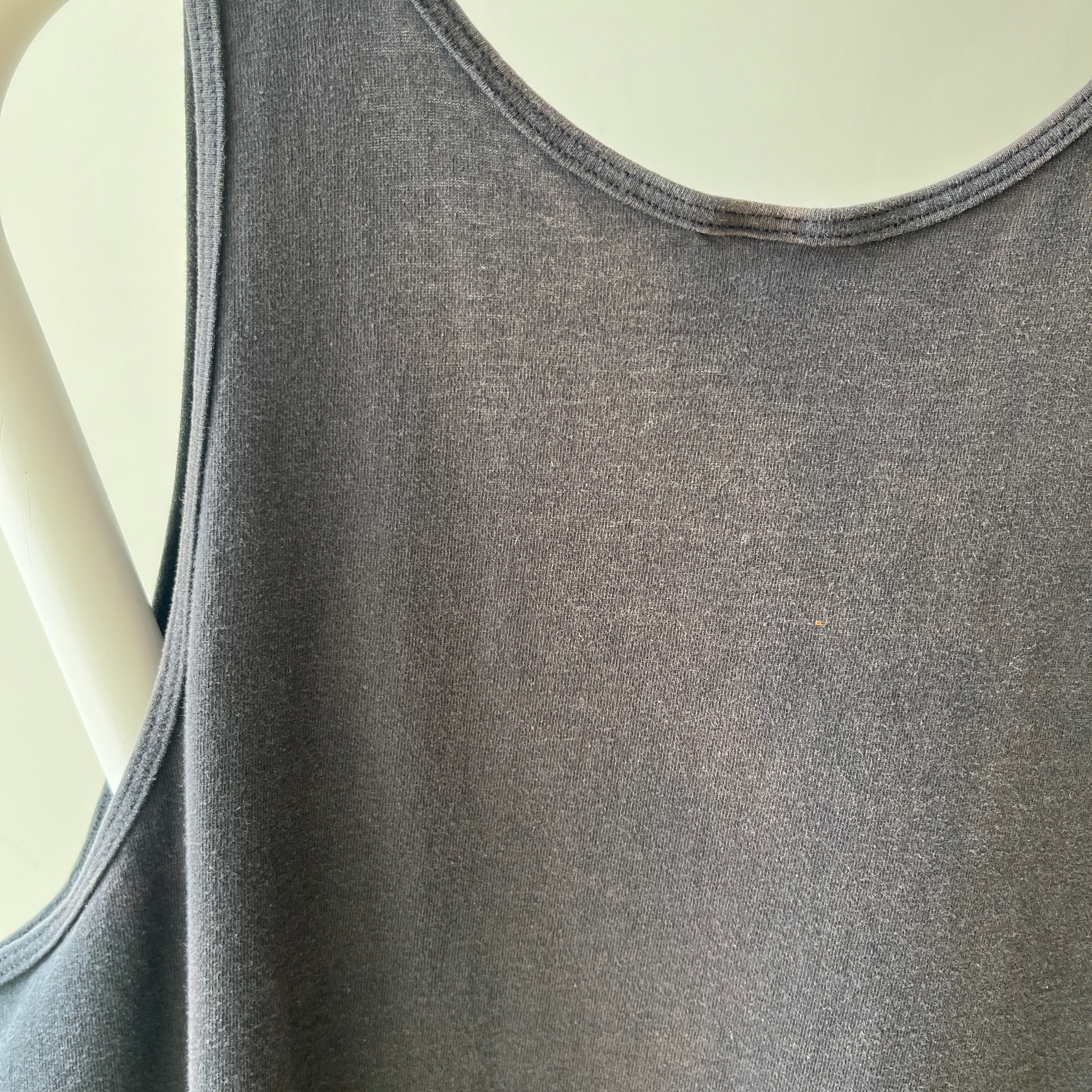 1990s Blank Black Tank Top