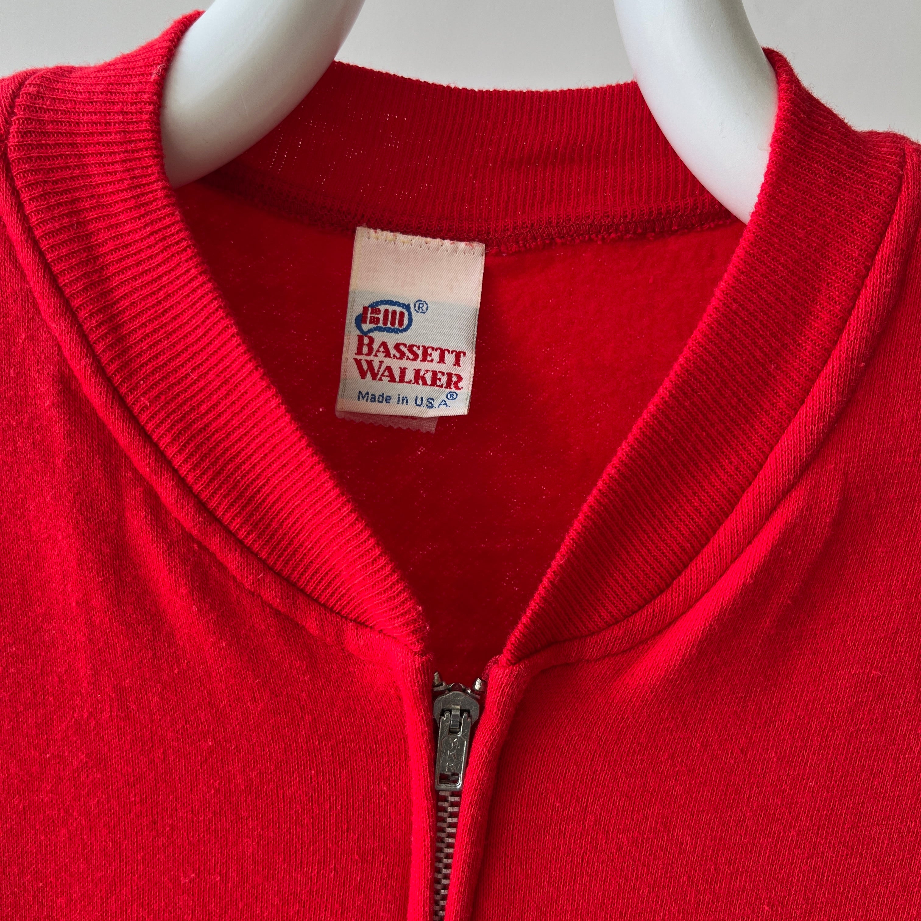 1970's Short Sleeve Zip up Sweatshirt