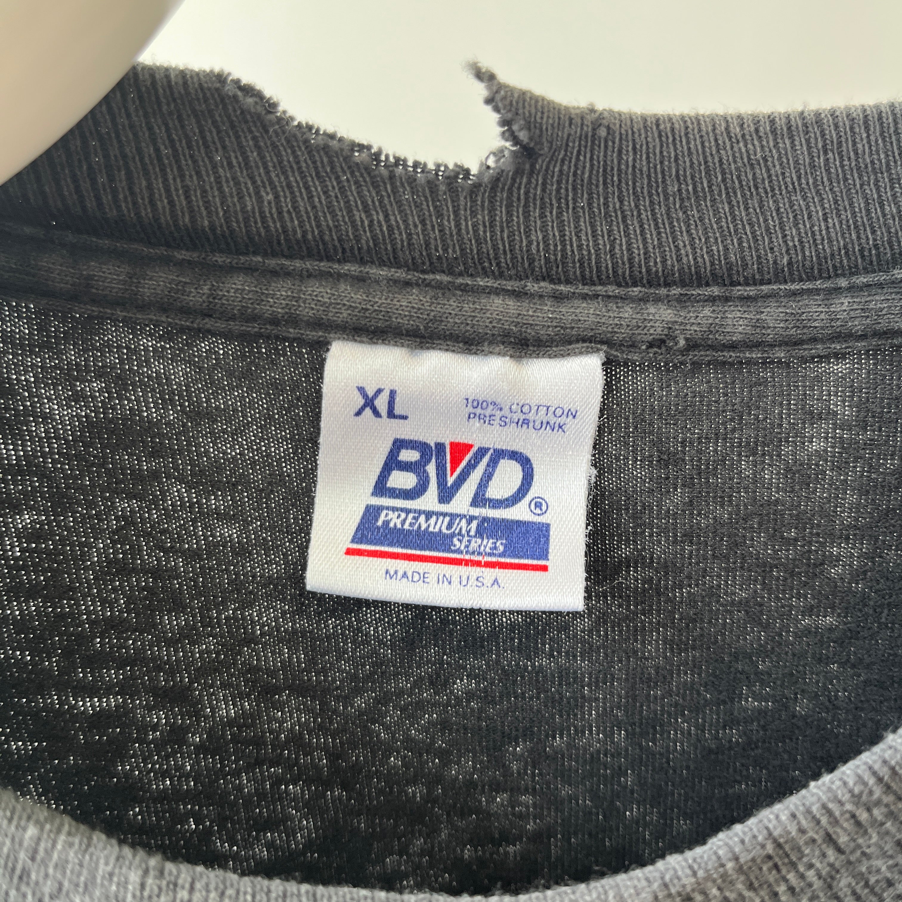 1990s Blank Black Pocket T-Shirt