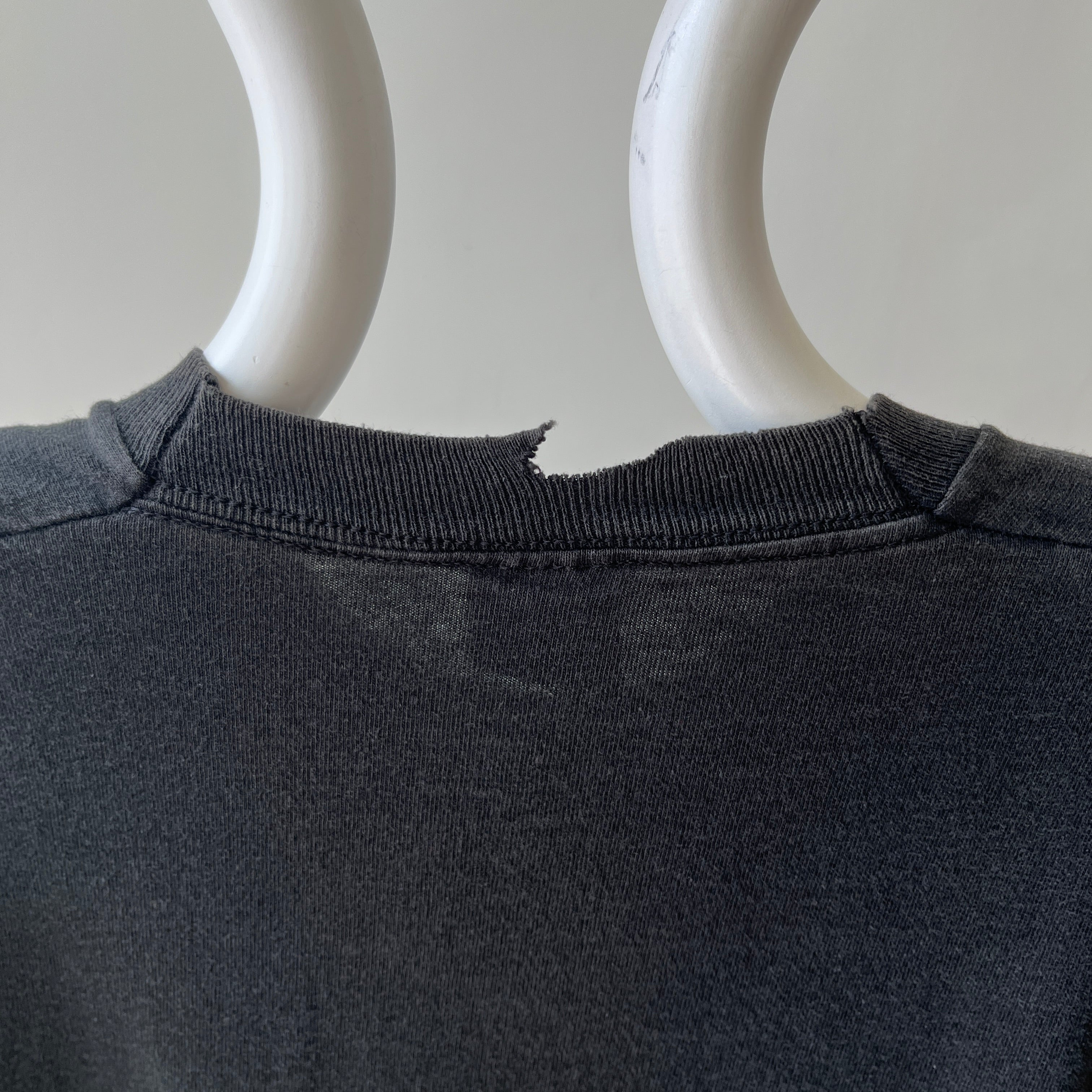 1990s Blank Black Pocket T-Shirt