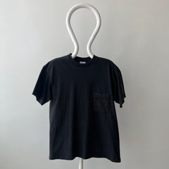 1990s Faded Black GAP Cotton Pocket T-Shirt - USA Made