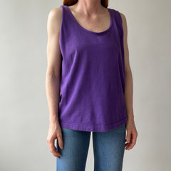 1980/90s Perfectly Purple Cotton Tank by FOTL - Single Stitch