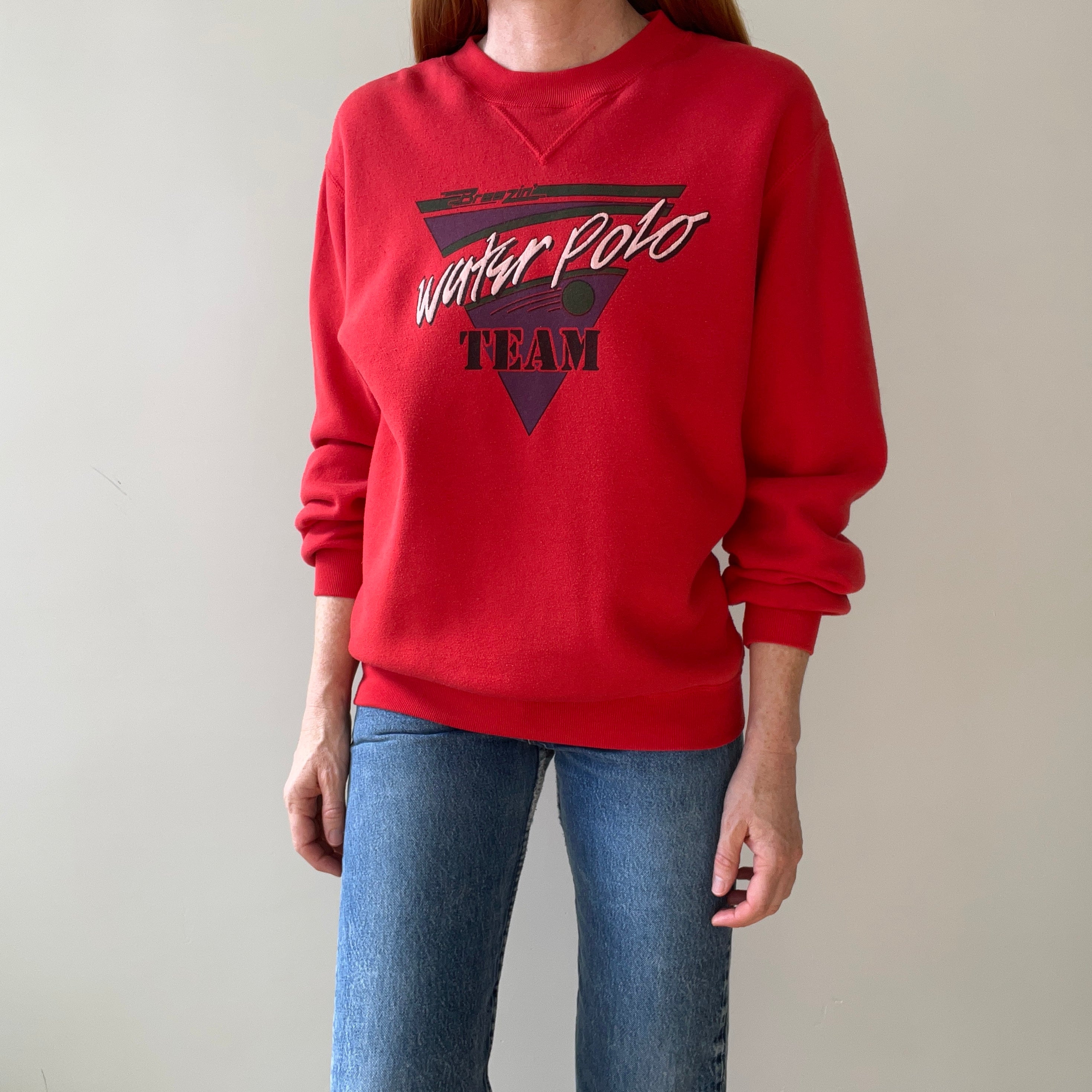 1980s/90s Breezin Water Polo Team Sweatshirt