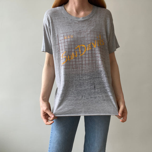 1970s ASU Sun Devils Paper Thin T-Shirt