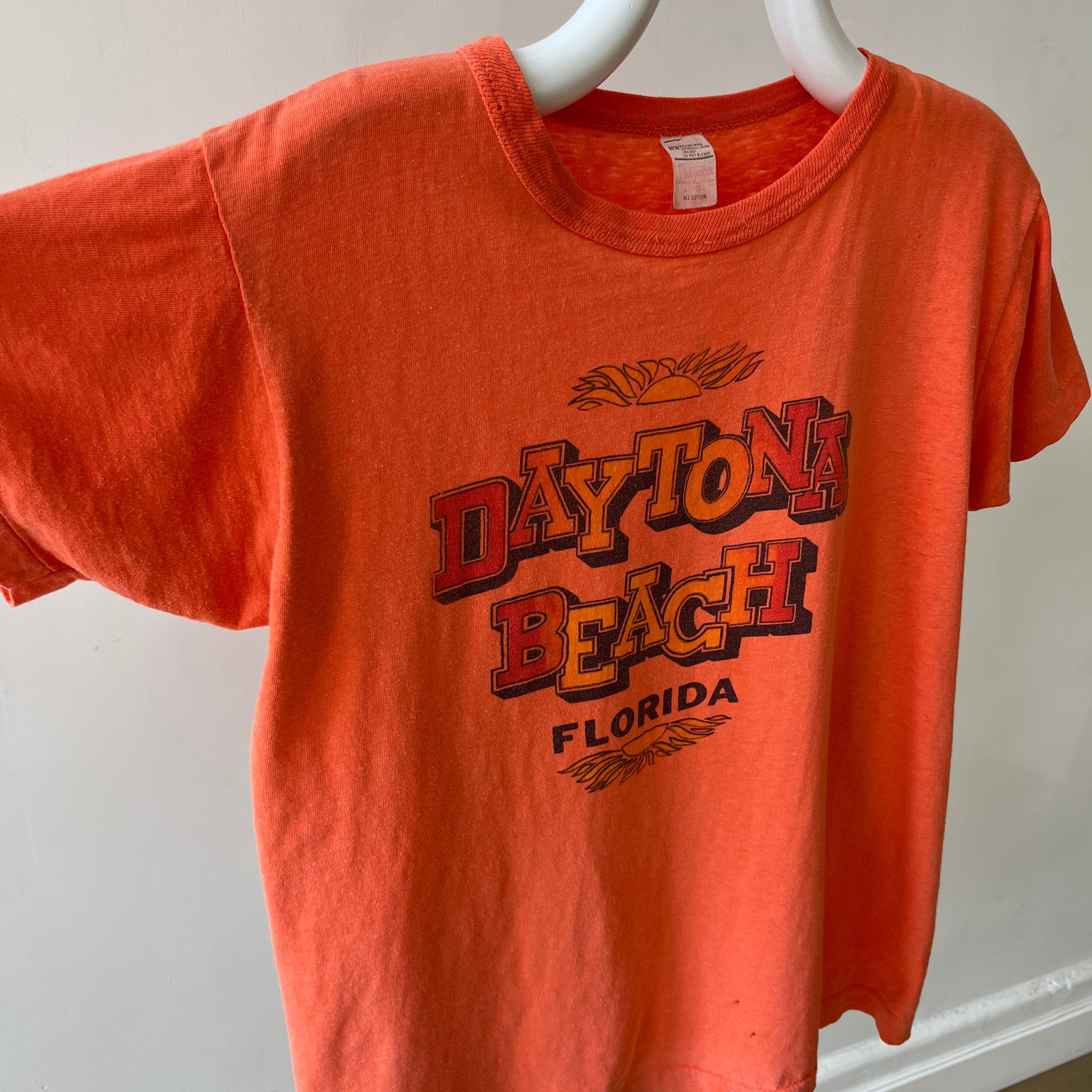 1960s/70s Daytona Beach Florida T-Shirt !!!!!! (The Fit on THIS)