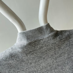 1980s Gray Insulated Sweatshirt Vest - Zip Up