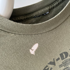 2003 Harley Front and Back T-Shirt with a Cool Bleach Stain