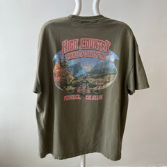 2003 Harley Front and Back T-Shirt with a Cool Bleach Stain