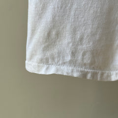 1970s Blank White T Shirt - DCQL alert!! Super Stained