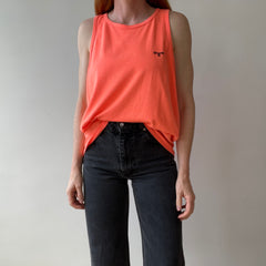 1980s Neon Orange Spalding Tank Top