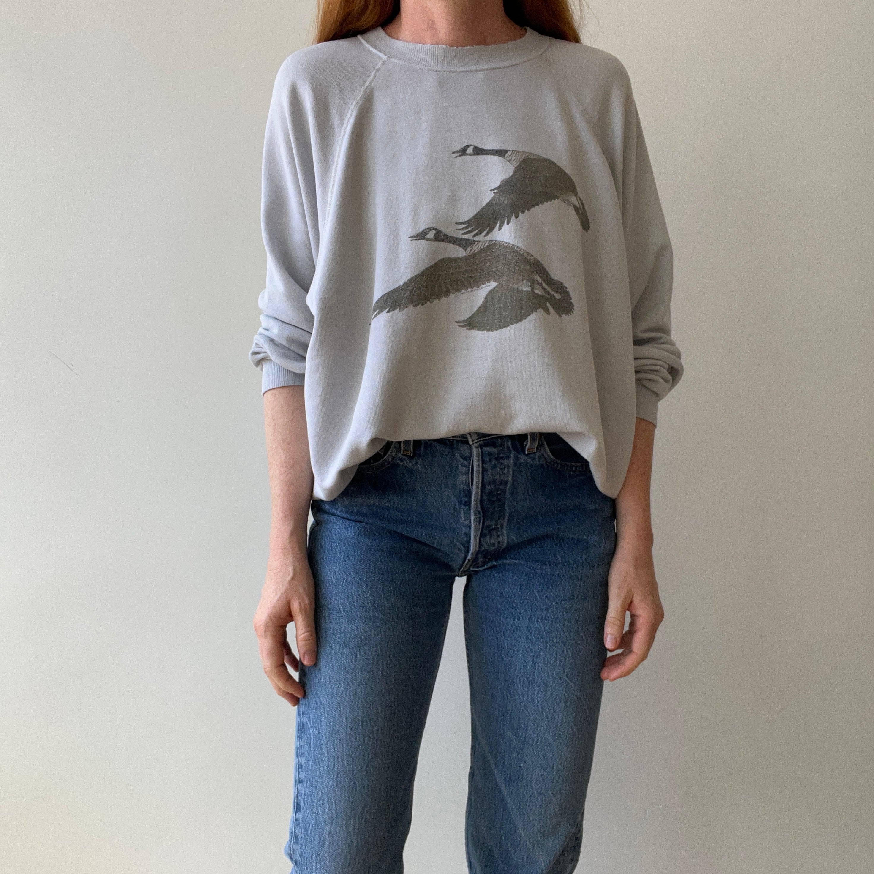 1993 Canada Geese Sweatshirt - Paper Thin + Slouchy