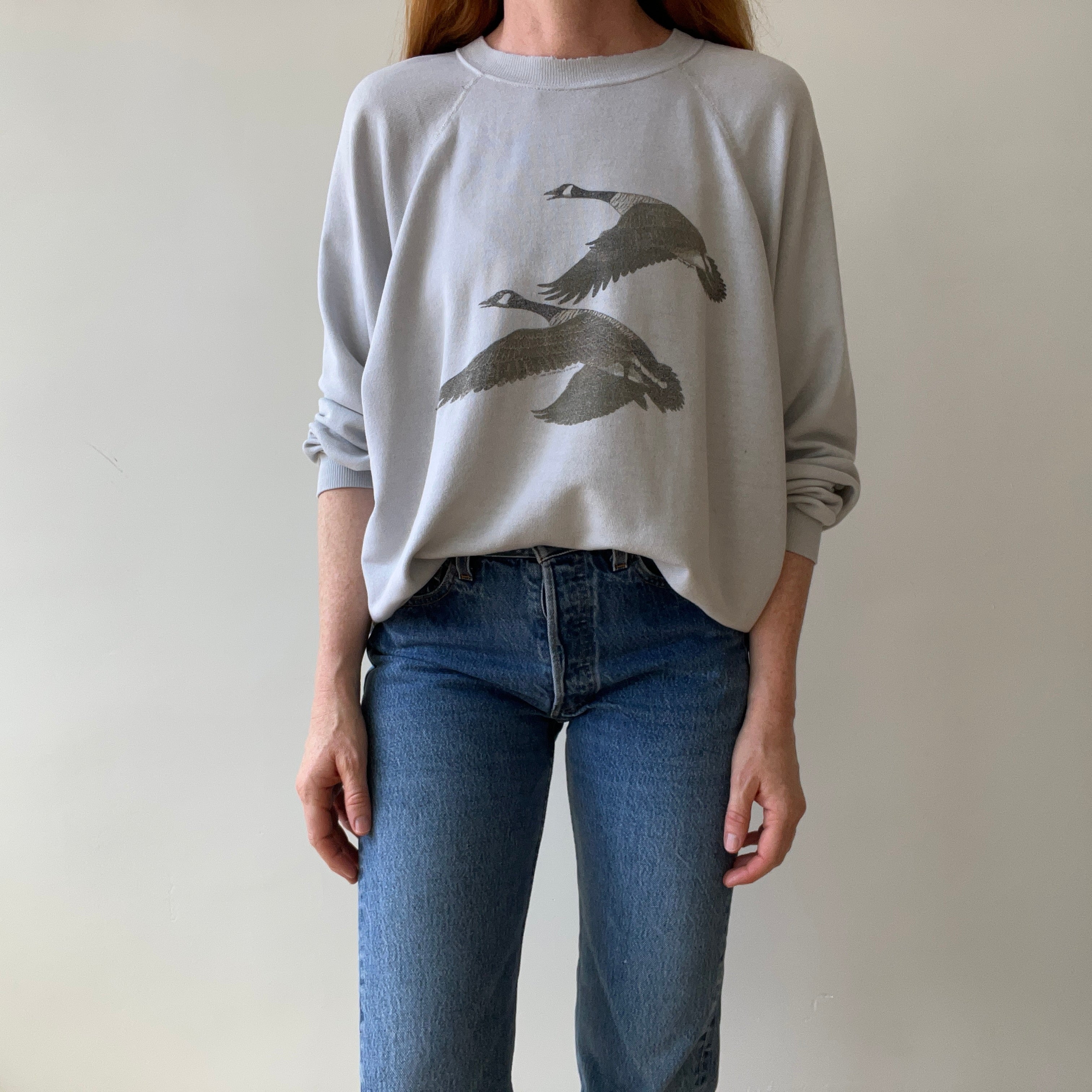 1993 Canada Geese Sweatshirt - Paper Thin + Slouchy