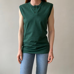 1980s Henley Cut Off T-Shirt