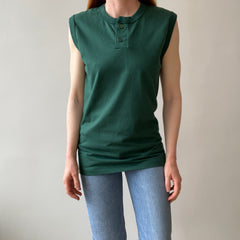 1980s Henley Cut Off T-Shirt