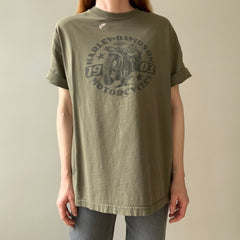 2003 Harley Front and Back T-Shirt with a Cool Bleach Stain
