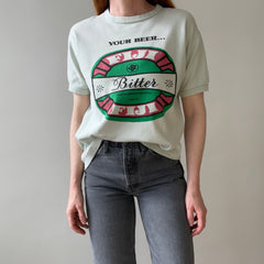 1970s Fiji Bitter Heavyweight Knit Ring Tee - THIS IS RAD
