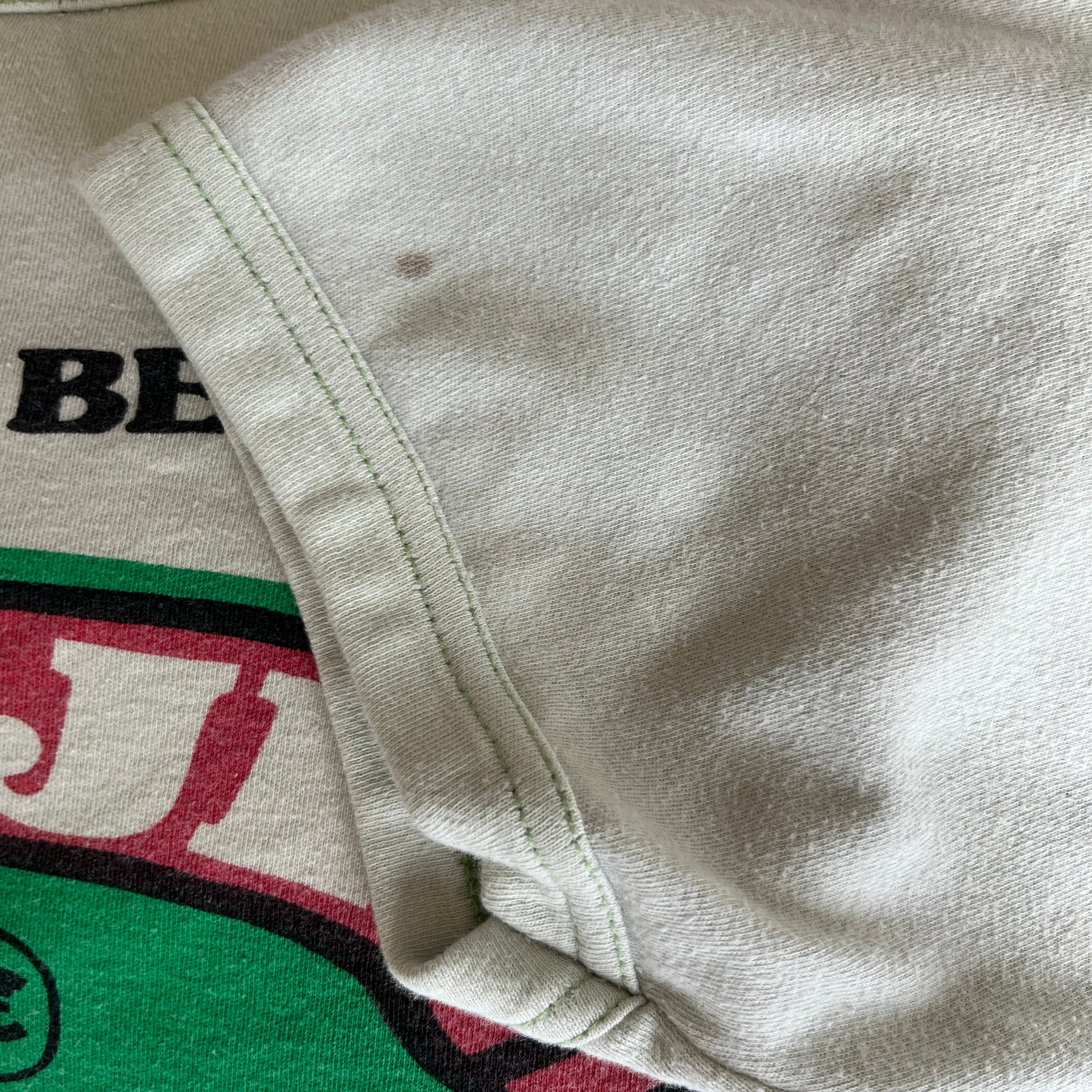 1970s Fiji Bitter Heavyweight Knit Ring Tee - THIS IS RAD
