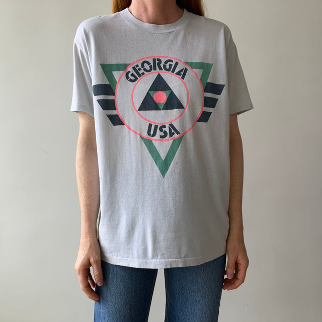 1980s Georgia T-Shirt - So Cool and So (Faintly) Stained