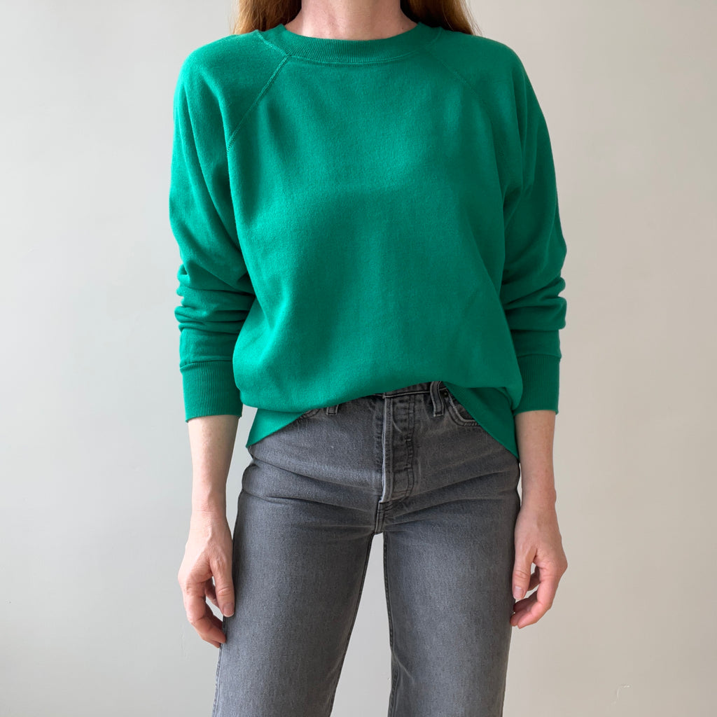 トップス 80's Pannill raglan sweat made in USA Vintage 80s PANNILL Red Blank Raglan Sleeve SWEATSHIRT XL