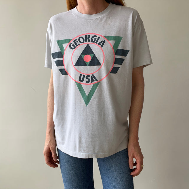 1980s Georgia T-Shirt - So Cool and So (Faintly) Stained