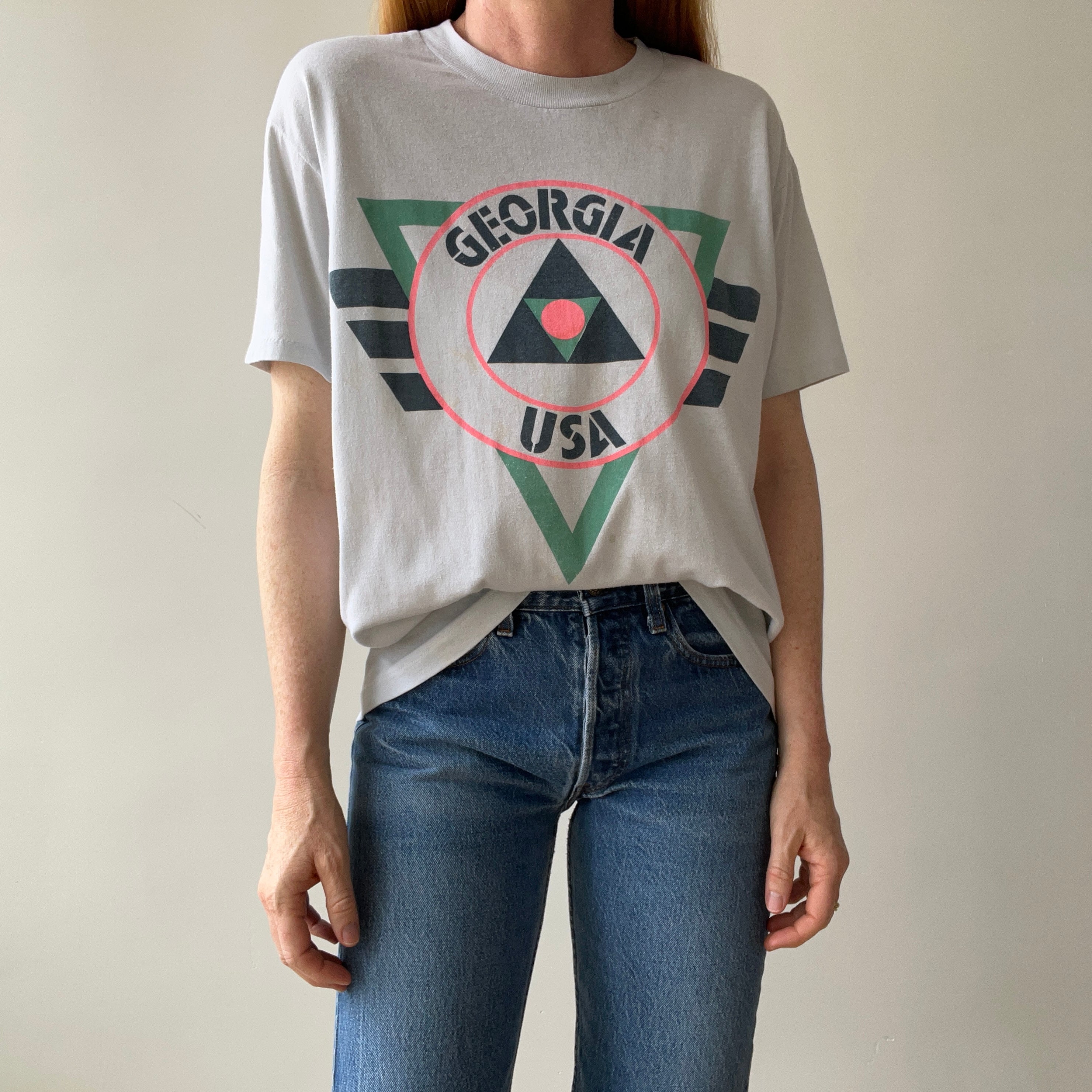 1980s Georgia T-Shirt - So Cool and So (Faintly) Stained
