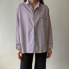 1980s Striped Pajama Shirt