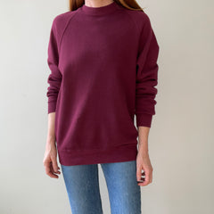 1980s Blank Burgundy Sweatshirt - AAB (Above Average Basic)