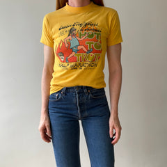1979 Santee Firefighters Hot To Trot Half Marathon T Shirt with Sharpie!