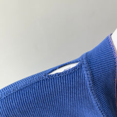 1990s Fitted Blue Gap Henley Long Sleeve