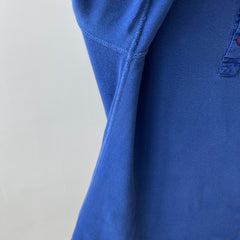 1990s Fitted Blue Gap Henley Long Sleeve