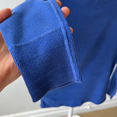 1990s Fitted Blue Gap Henley Long Sleeve