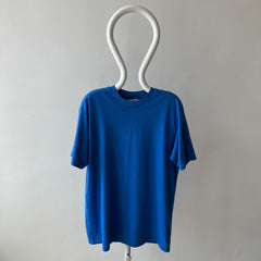 1980s Hanes Blank (French and Dodger) Blue T-Shirt