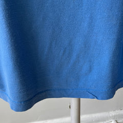 1980s Faded and Worn (SO COOL) Sky Blue Selvedge Pocket T-Shirt by FOTL