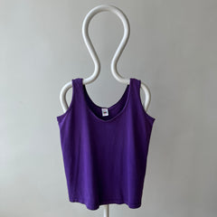 1980/90s Perfectly Purple Cotton Tank by FOTL - Single Stitch