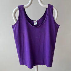 1980/90s Perfectly Purple Cotton Tank by FOTL - Single Stitch
