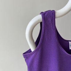 1980/90s Perfectly Purple Cotton Tank by FOTL - Single Stitch