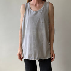 1990s USA Made Champion Sun Faded Grey Tank Top