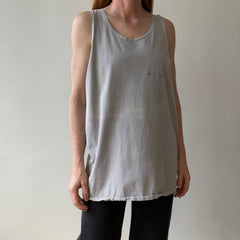 1990s USA Made Champion Sun Faded Grey Tank Top