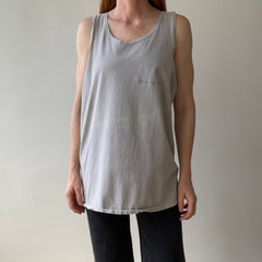 1990s USA Made Champion Sun Faded Grey Tank Top