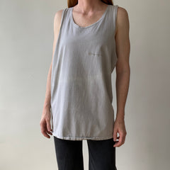 1990s USA Made Champion Sun Faded Grey Tank Top