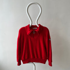 1970s MADE IN ITALY Fila 1/4 Zip Sweater with Mending - ORIGINAL FILA OMG