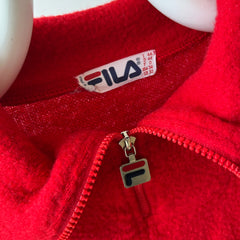 1970s MADE IN ITALY Fila 1/4 Zip Sweater with Mending - ORIGINAL FILA OMG