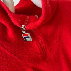 1970s MADE IN ITALY Fila 1/4 Zip Sweater with Mending - ORIGINAL FILA OMG