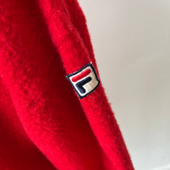 1970s MADE IN ITALY Fila 1/4 Zip Sweater with Mending - ORIGINAL FILA OMG