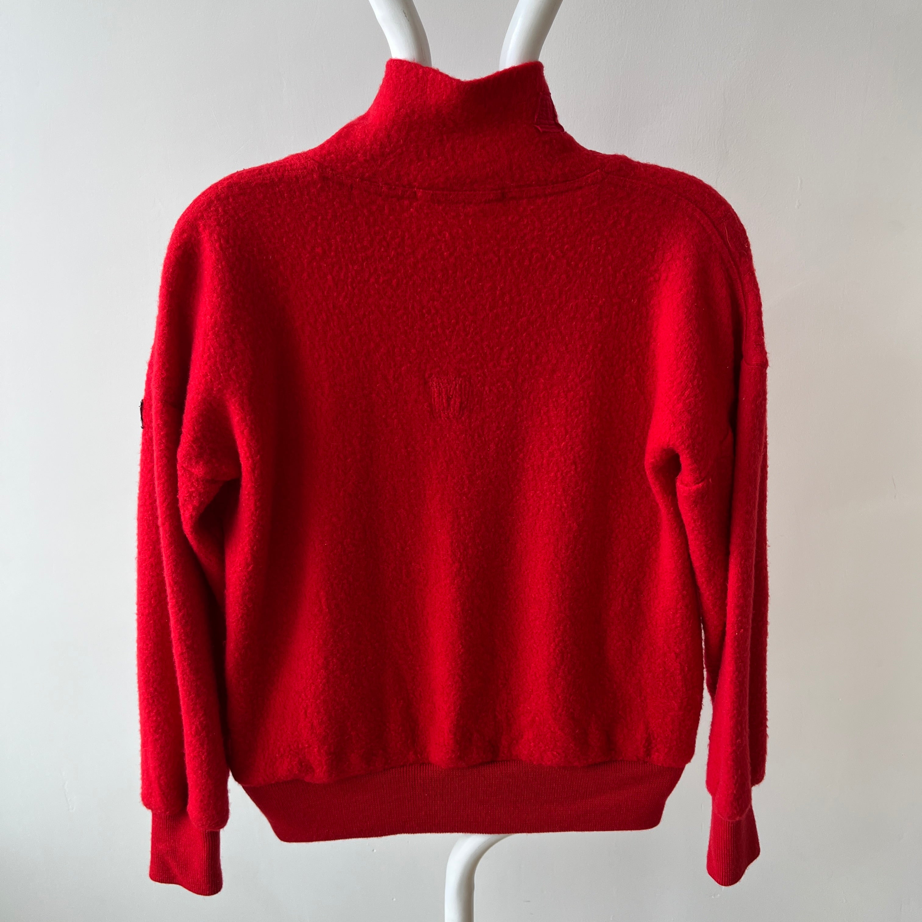1970s MADE IN ITALY Fila 1/4 Zip Sweater with Mending - ORIGINAL FILA OMG