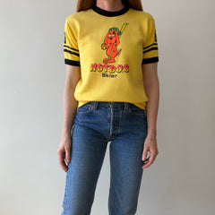 1970s Hotdog Skier Warm Up - Short Sleeve Sweatshirt - !!!!!! THIS
