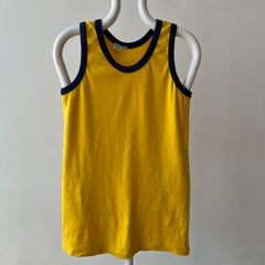 1970s, Yellow and Navy Tank-Top