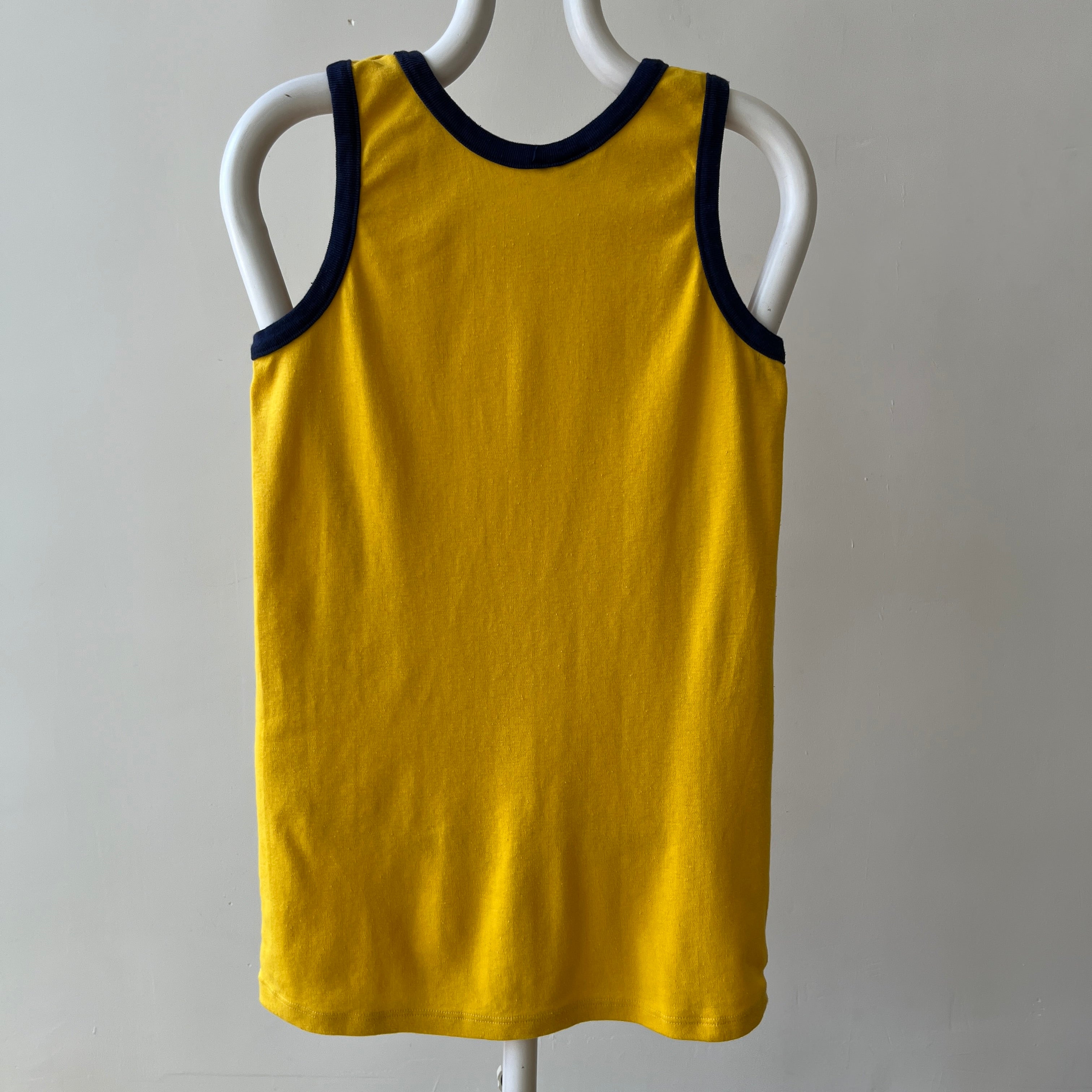 1970s, Yellow and Navy Tank-Top