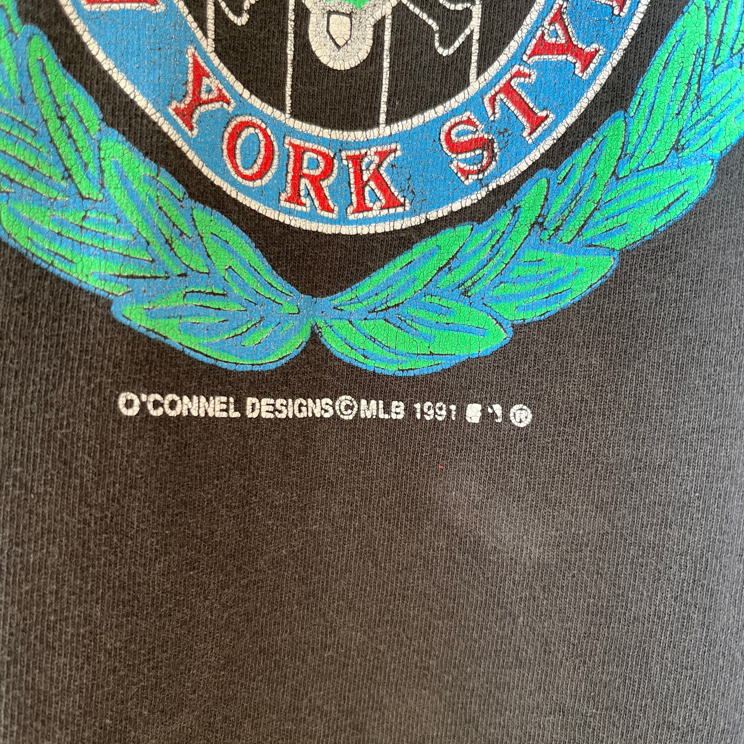 1991 New York Yankees Baseball T Shirt